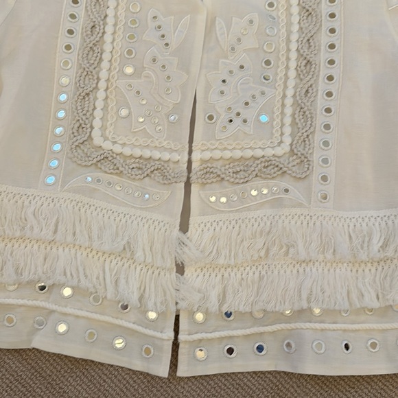 Fringe mirror jacket.  White.  New with tags - Picture 6 of 8